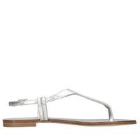 Sandali flat in pelle 