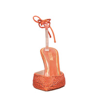 Décolleté slingback Julia in raso e strass 