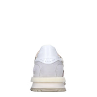 Sneakers in pelle e tessuto 