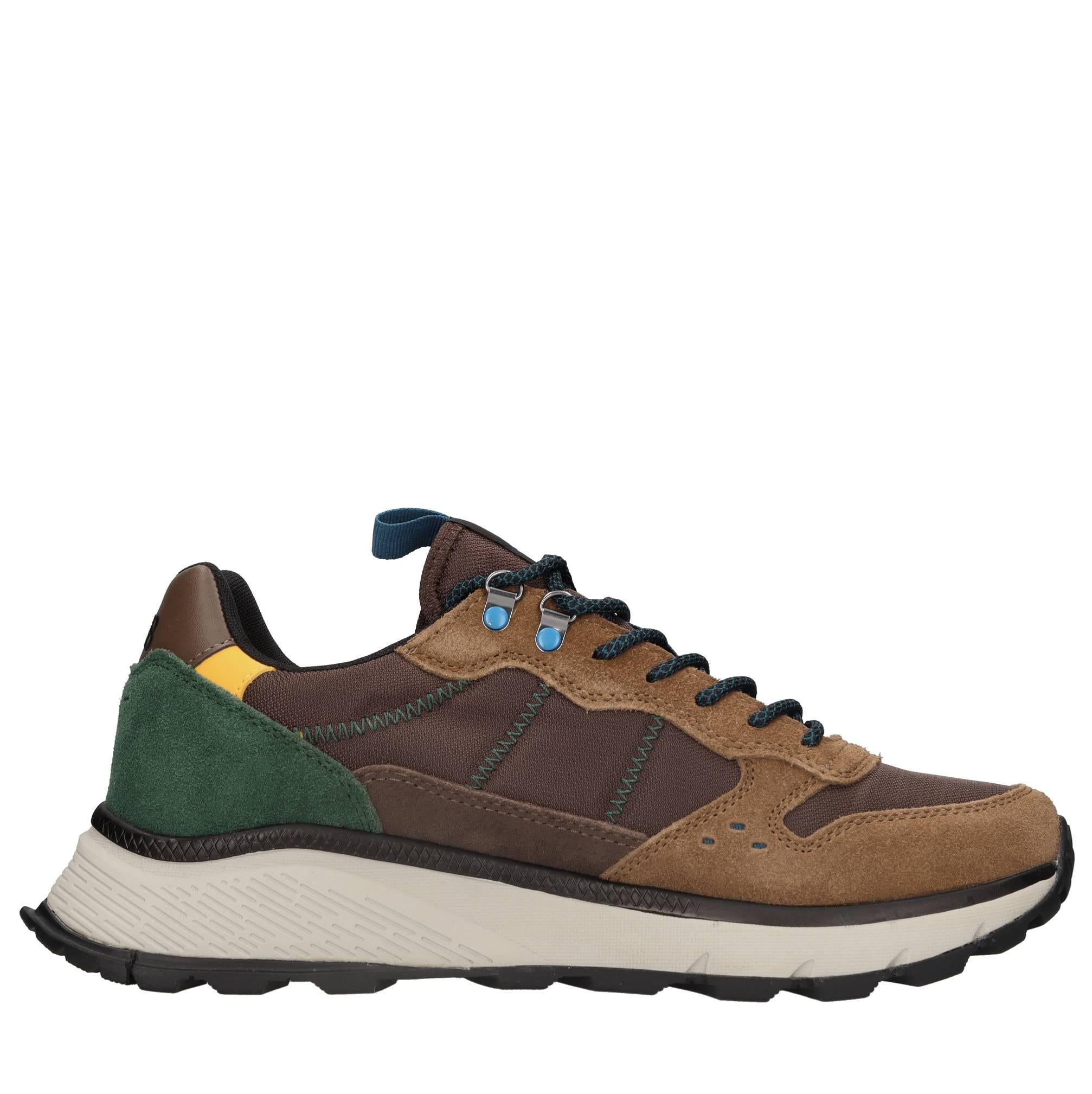 Sneakers modello Z44128 SUN68 in pelle scamosciata e tessuto traspirante 