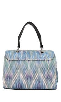 Borsa in tessuto e pelle 