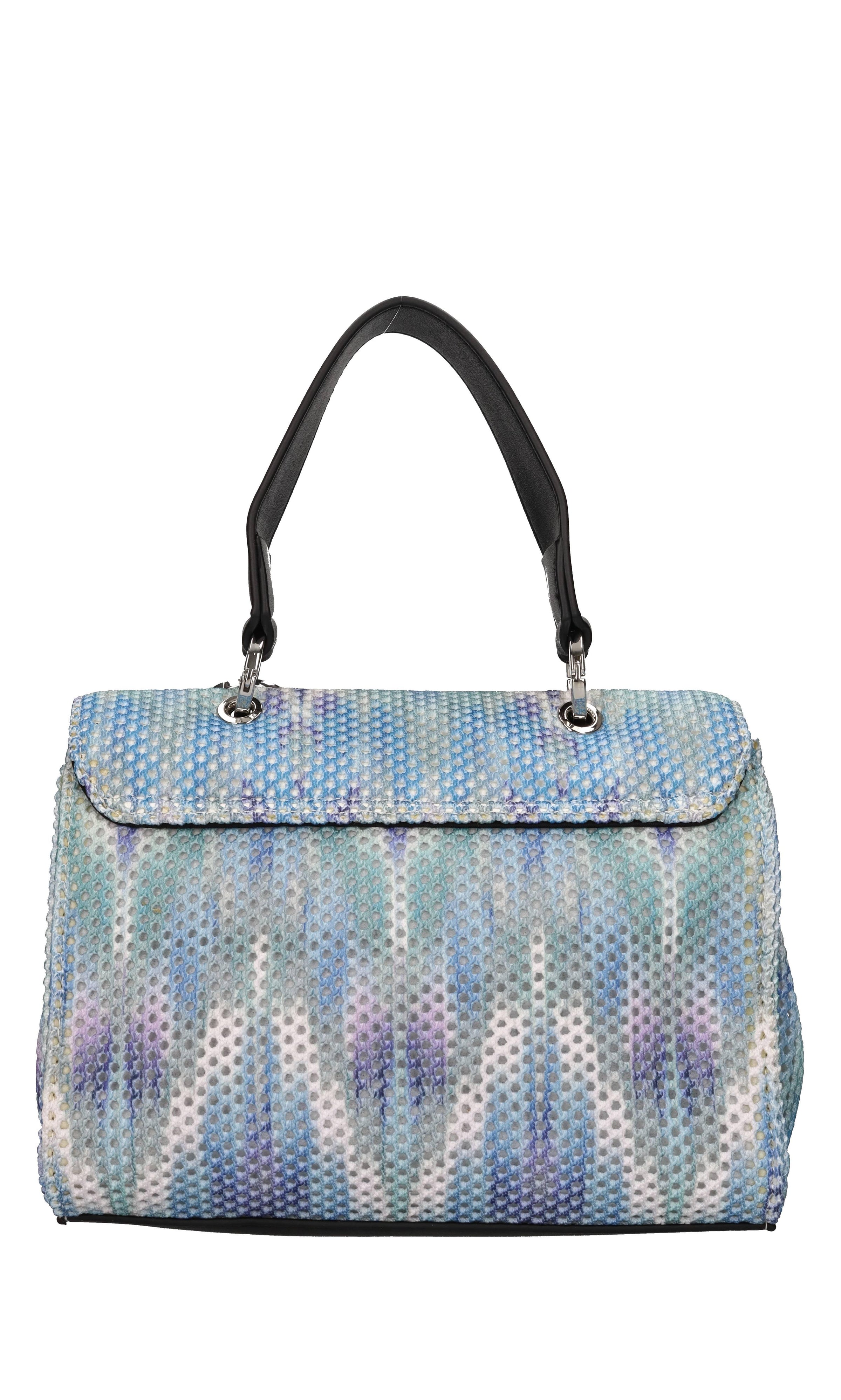 Borsa in tessuto e pelle 