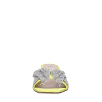 Mules in raso e strass 