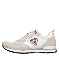 Sneakers in camoscio e tessuto 