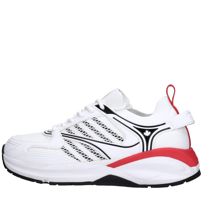 Sneakers in tessuto ed ecopelle 