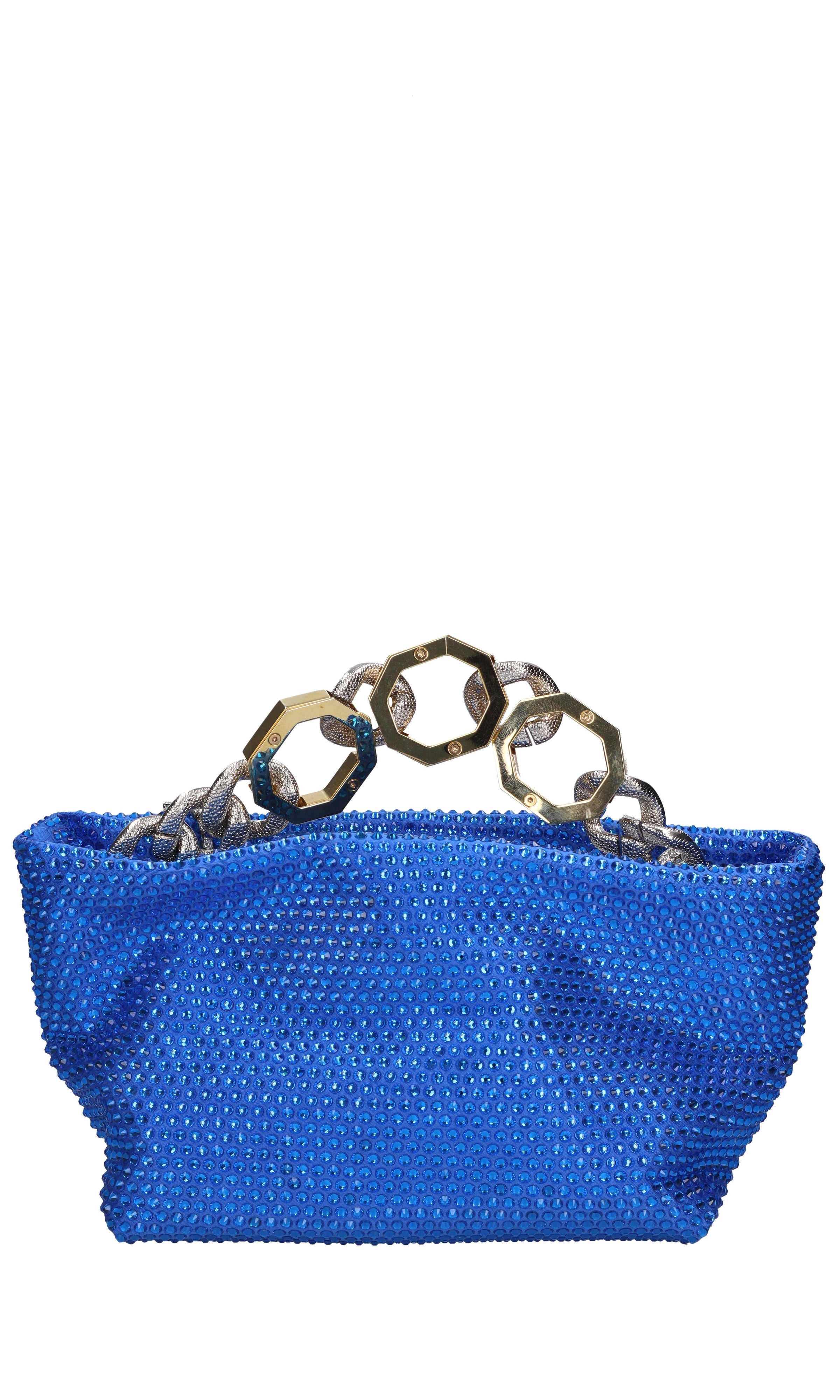 Borsa Jessye in raso e strass 