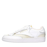 Sneakers in pelle e tessuto 