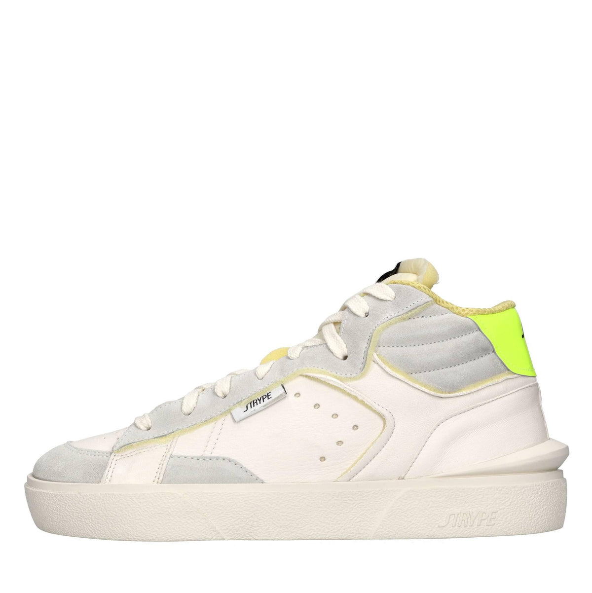 Sneakers in pelle e tessuto 