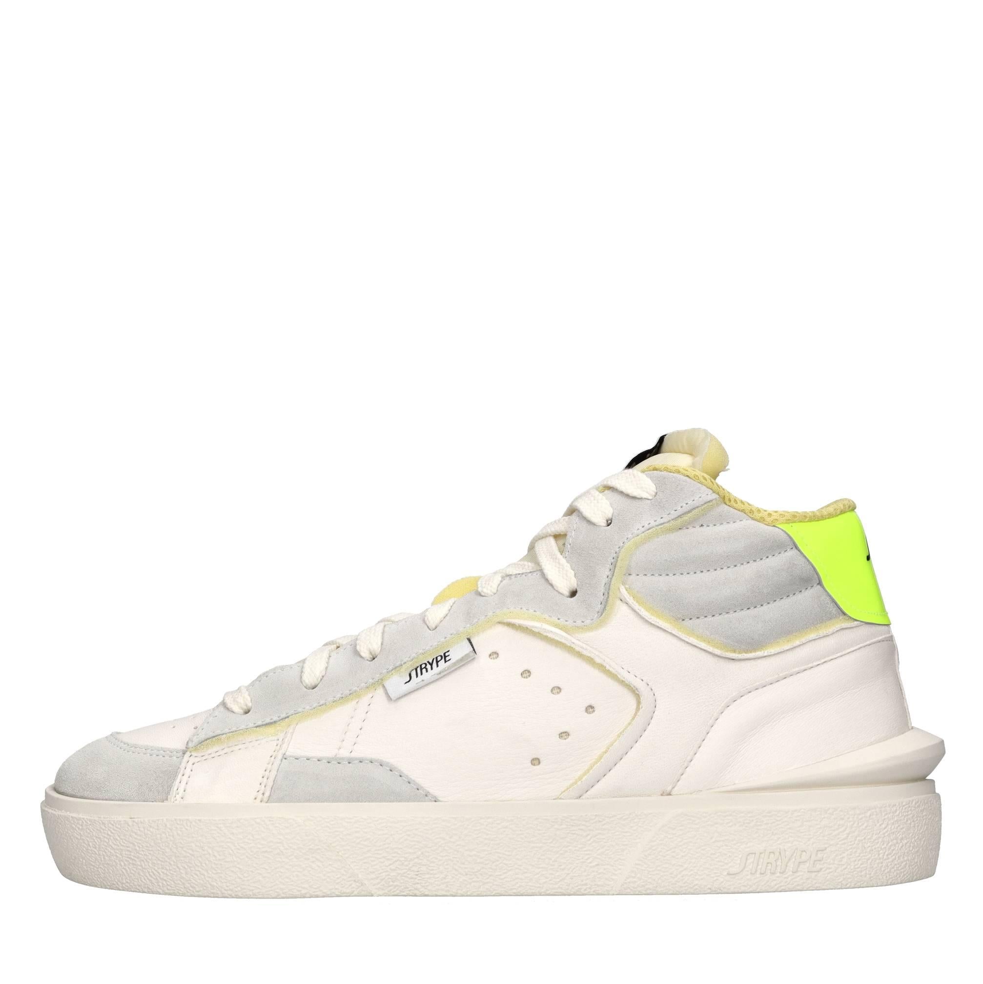 Sneakers in pelle e tessuto 