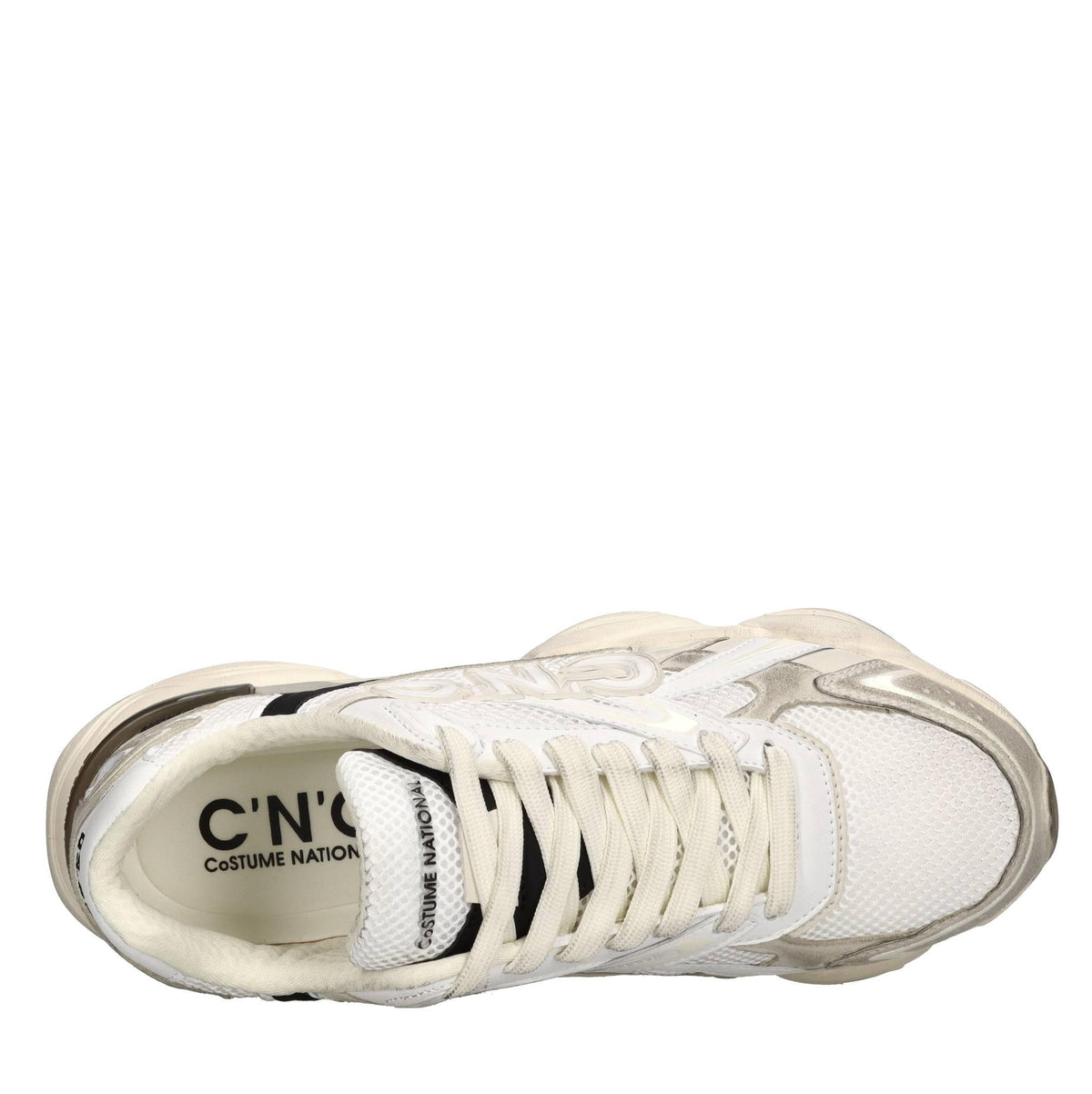 Sneakers in camoscio e tessuto 