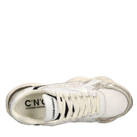 Sneakers in camoscio e tessuto 