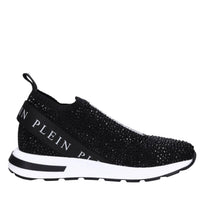Sneakers in tessuto e strass 