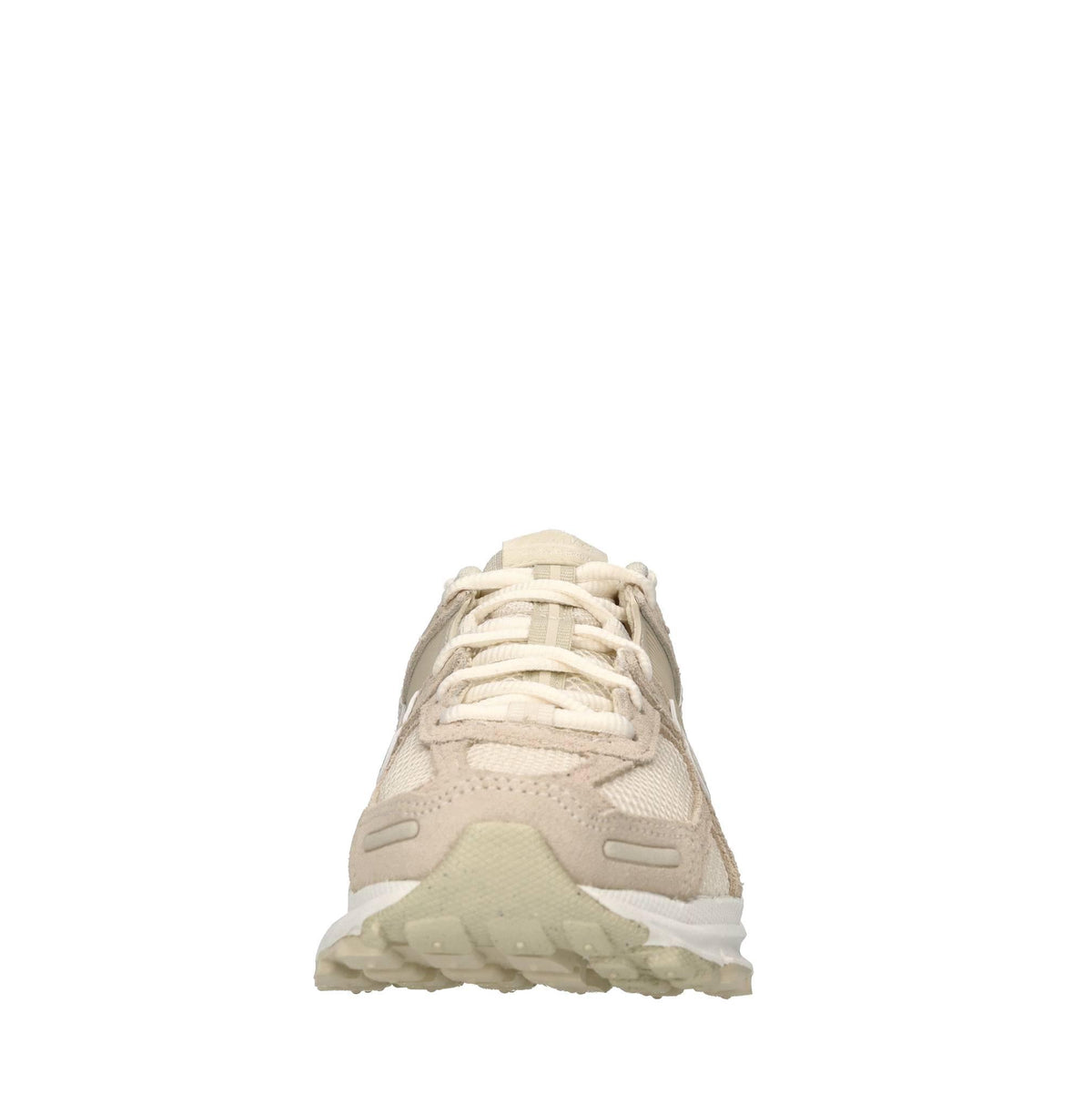 Sneakers in pelle e tessuto 