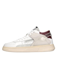 Sneakers modello HIGH COMBO in pelle e camoscio 