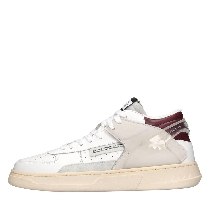 Sneakers modello HIGH COMBO in pelle e camoscio 