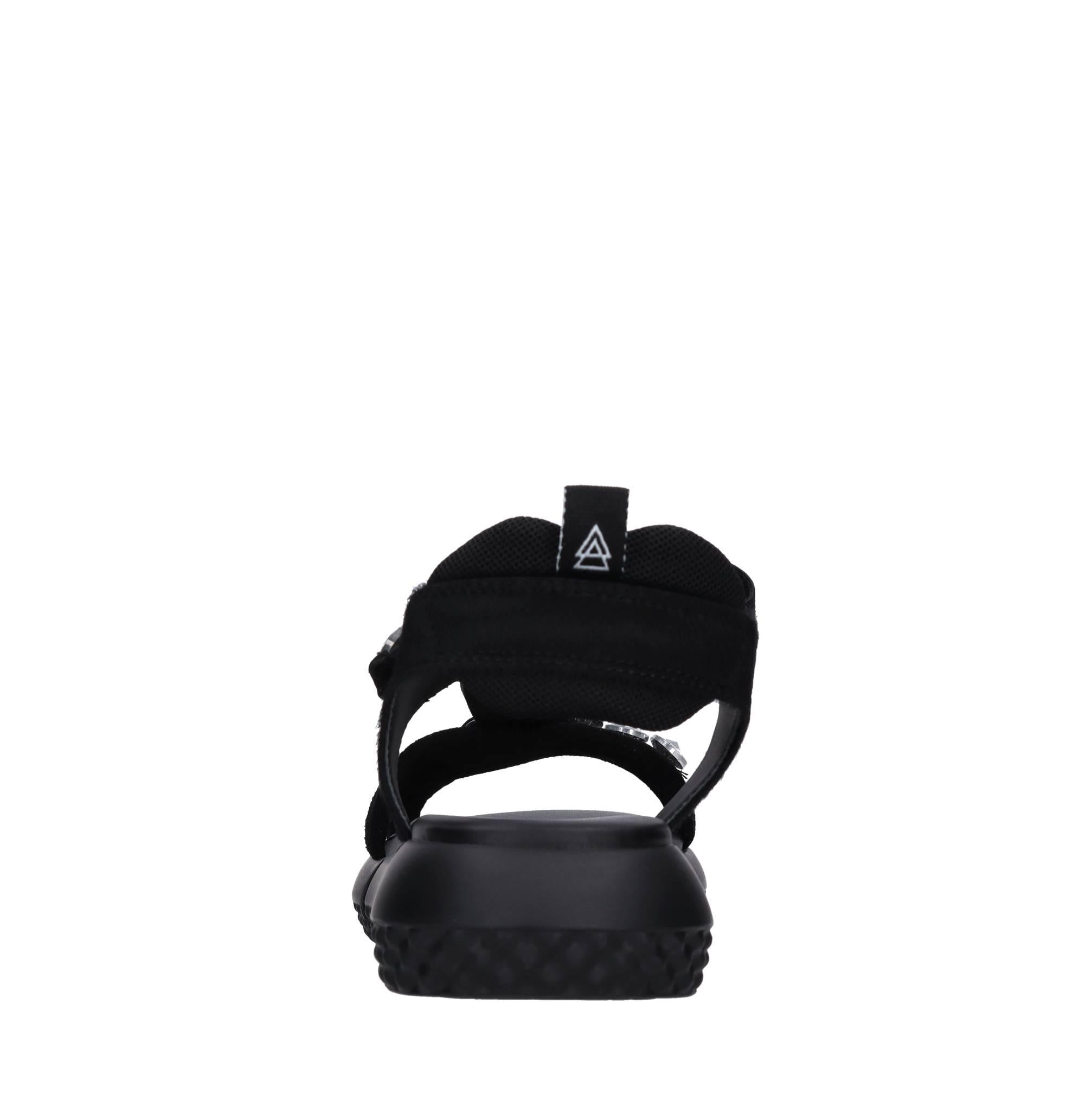 Sandali Suede in pelle, ecopelle e tessuto 