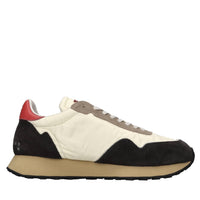 Sneakers in tessuto e camoscio 