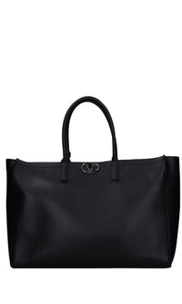 Borsa VLogo Side in pelle 