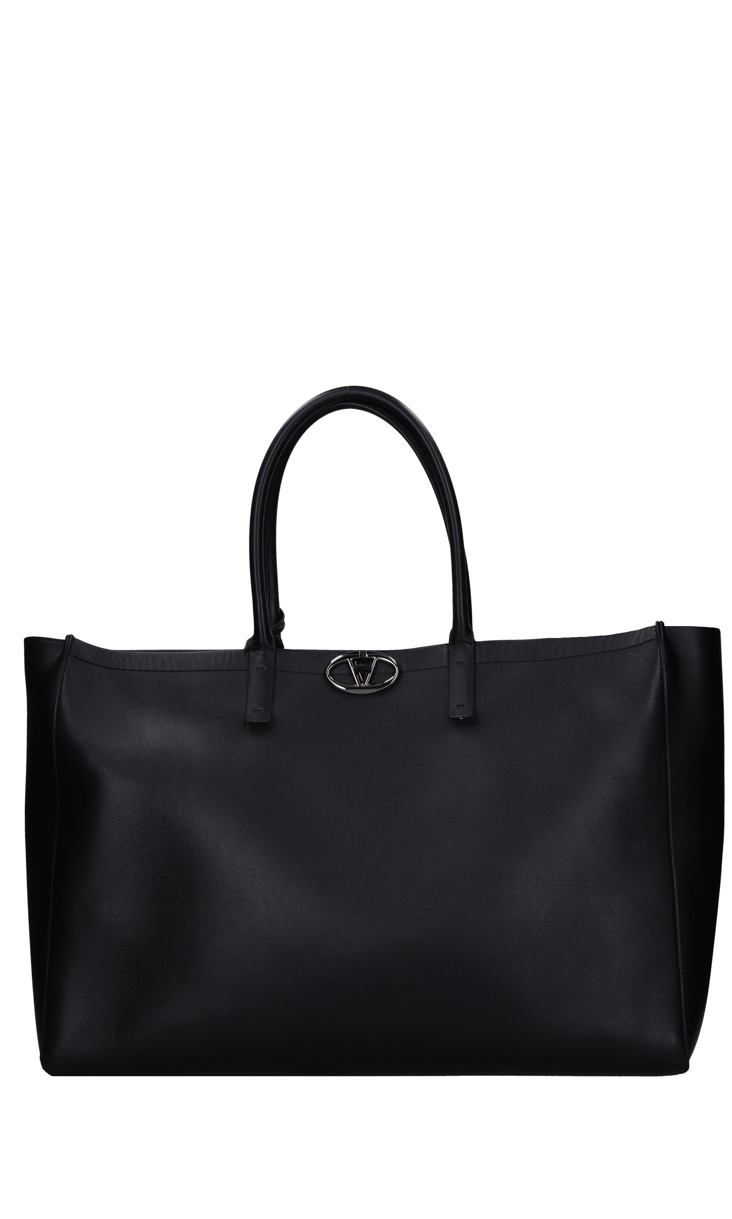 Borsa VLogo Side in pelle 