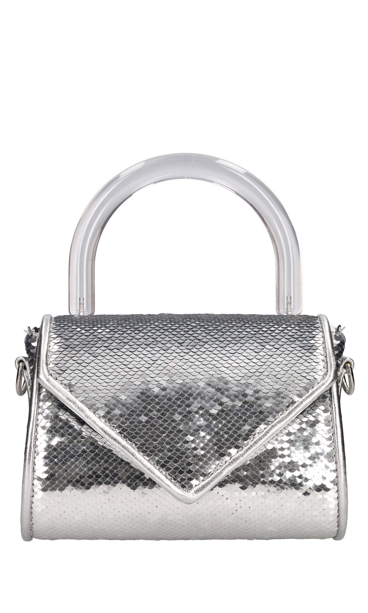 Borsa mini Cookie in tessuto e paillettes 