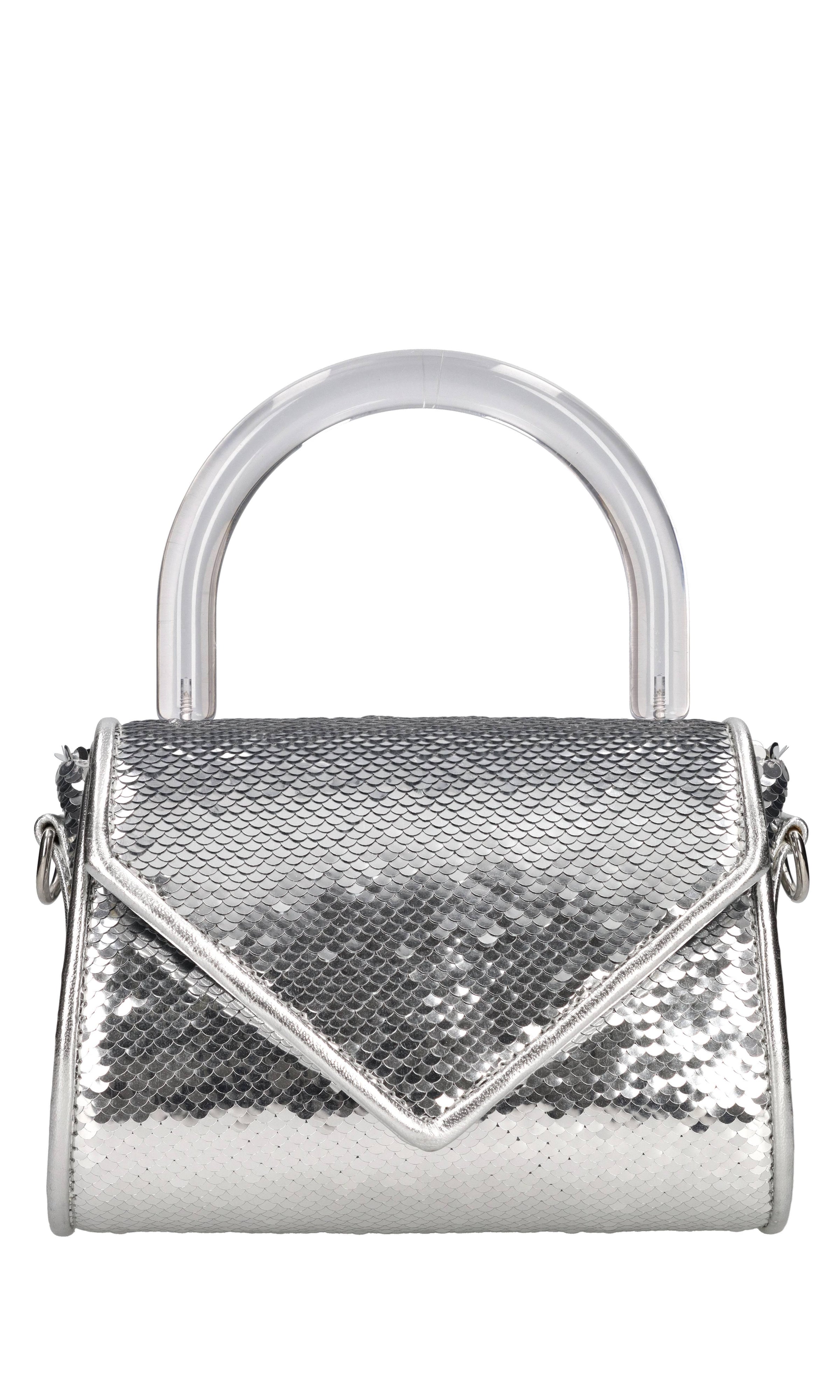 Borsa mini Cookie in tessuto e paillettes 