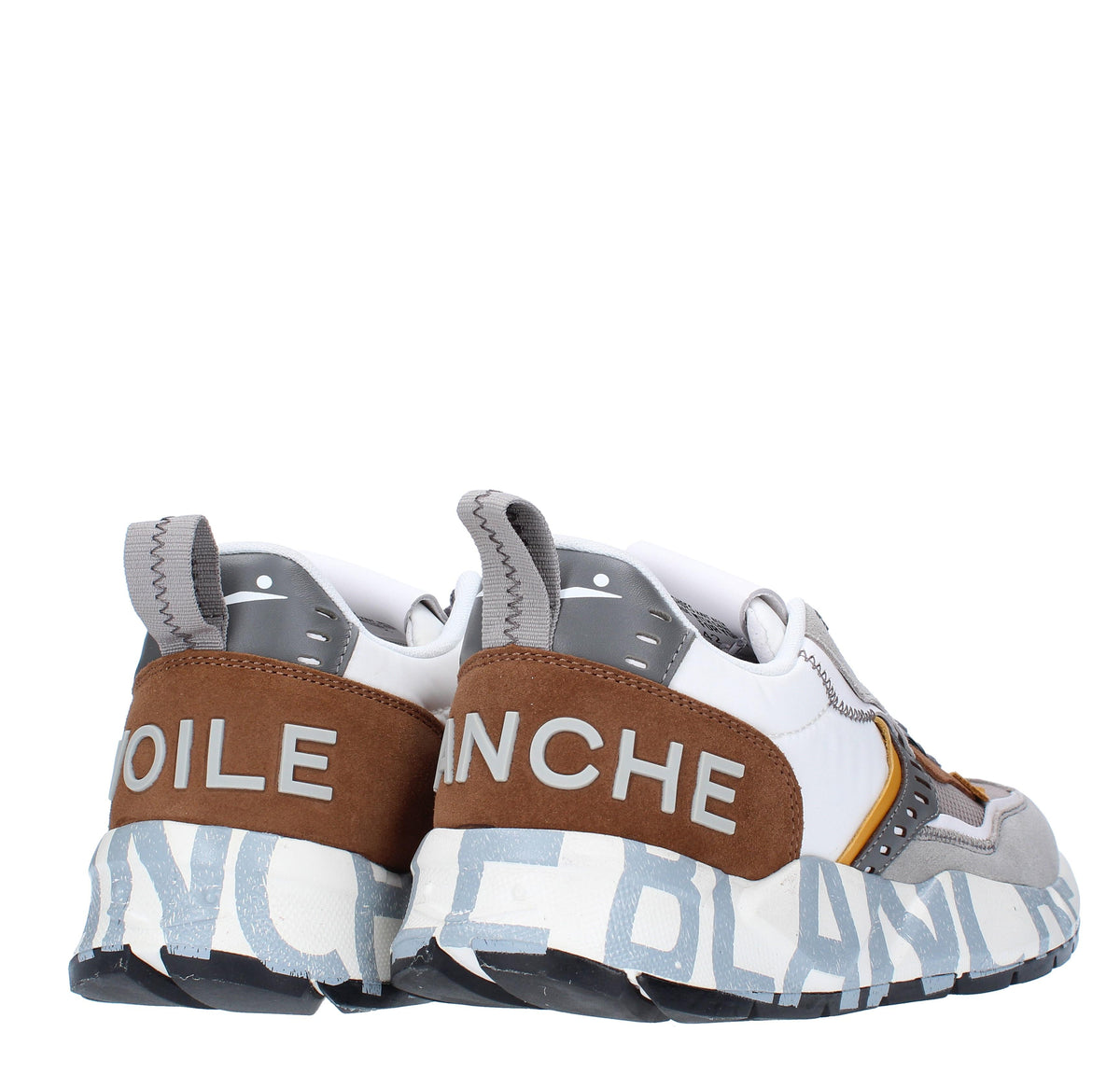 Sneakers in camoscio pelle e tessuto 