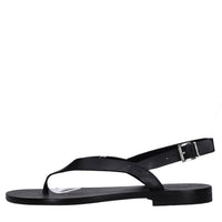 Sandali flat in pelle 