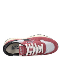 Sneakers in pelle camoscio e tessuto 