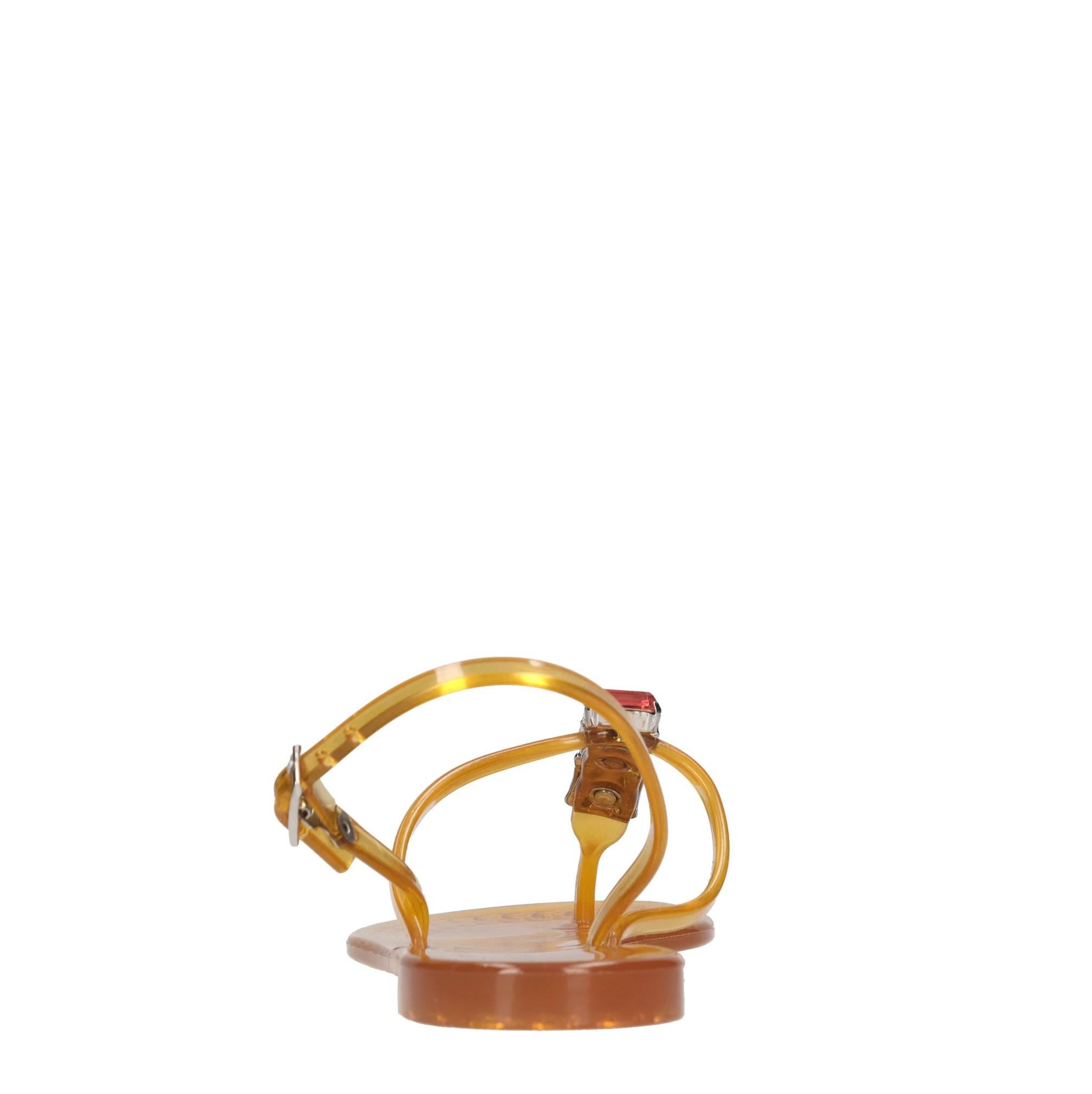 Sandali flat Jelly in PVC  e Swarovski 