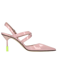 Décolleté slingback in vernice 