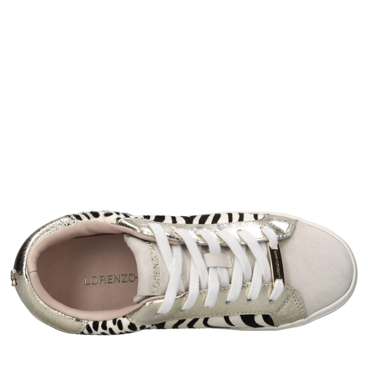 Sneakers in pelle e cavallino 