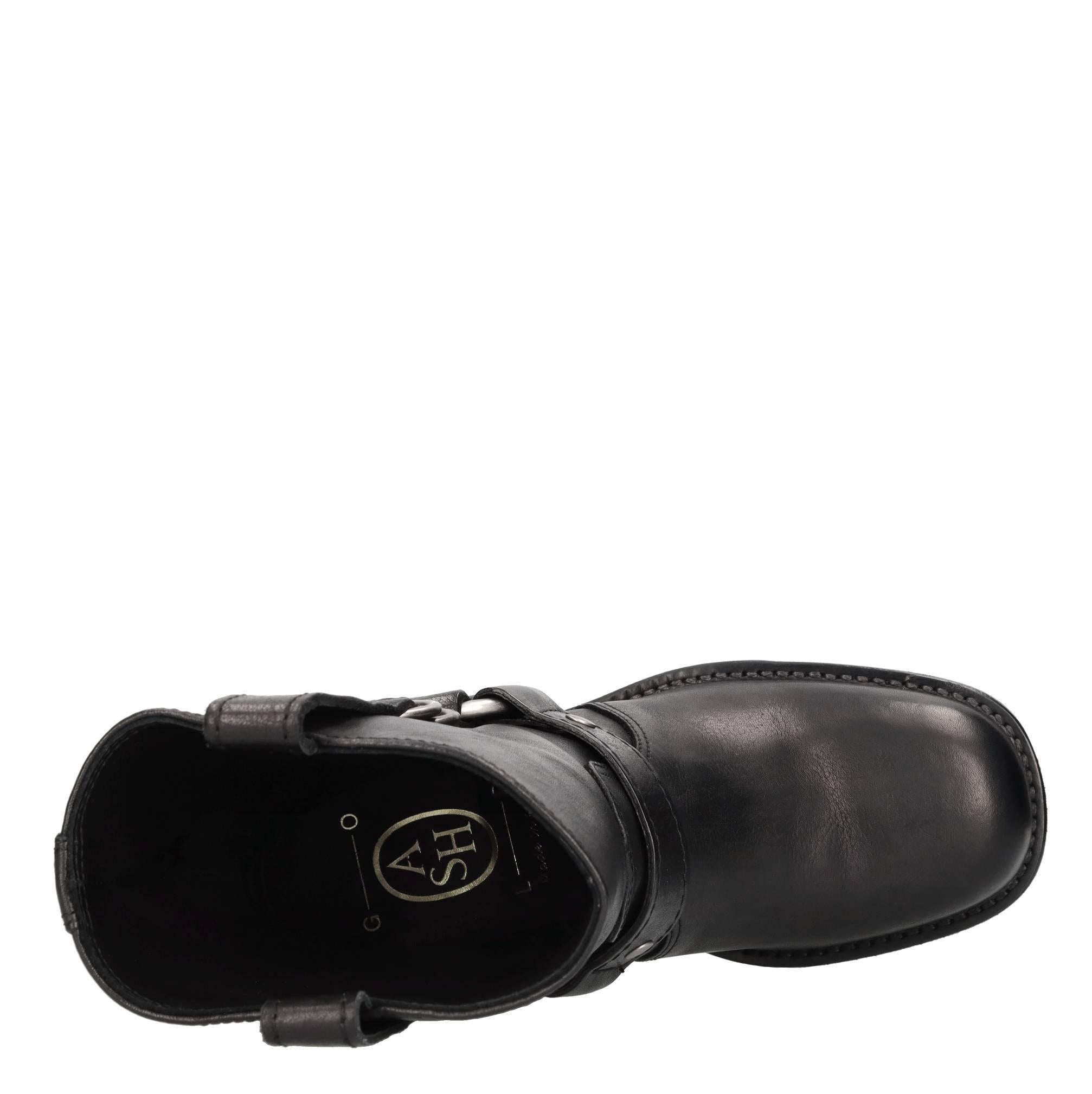 Stivaletti biker in pelle 