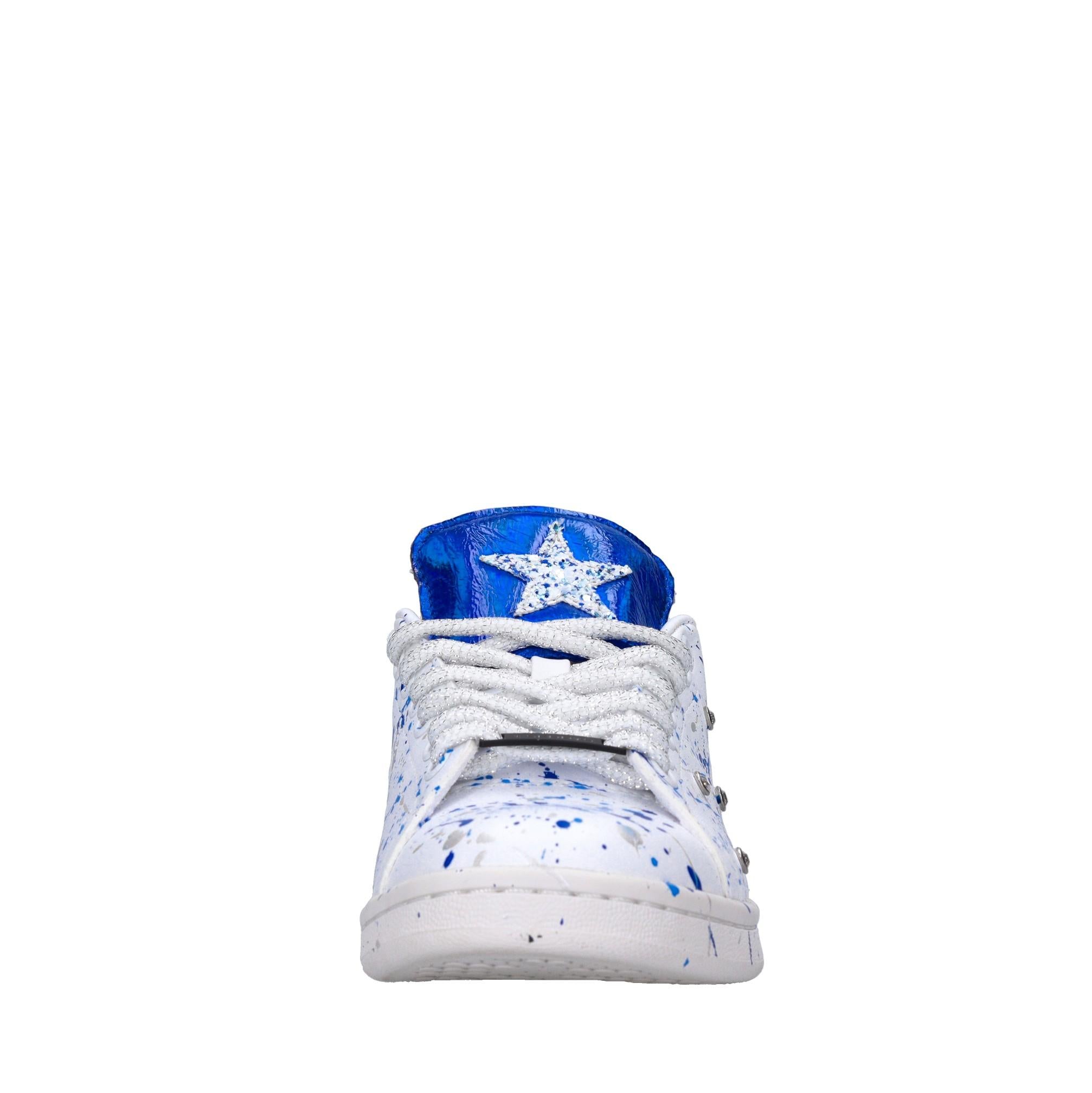 Sneakers in ecopelle e glitter 