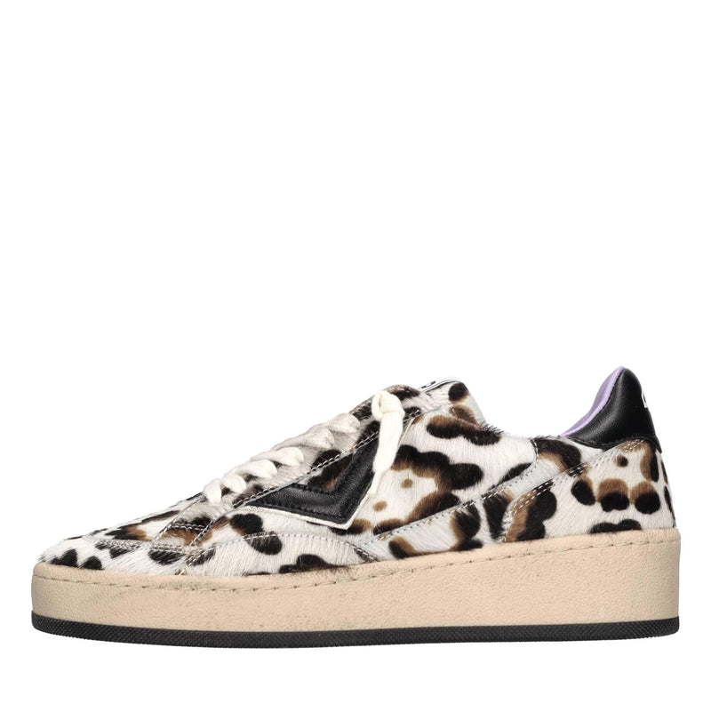 Sneakers in pelle e cavallino 