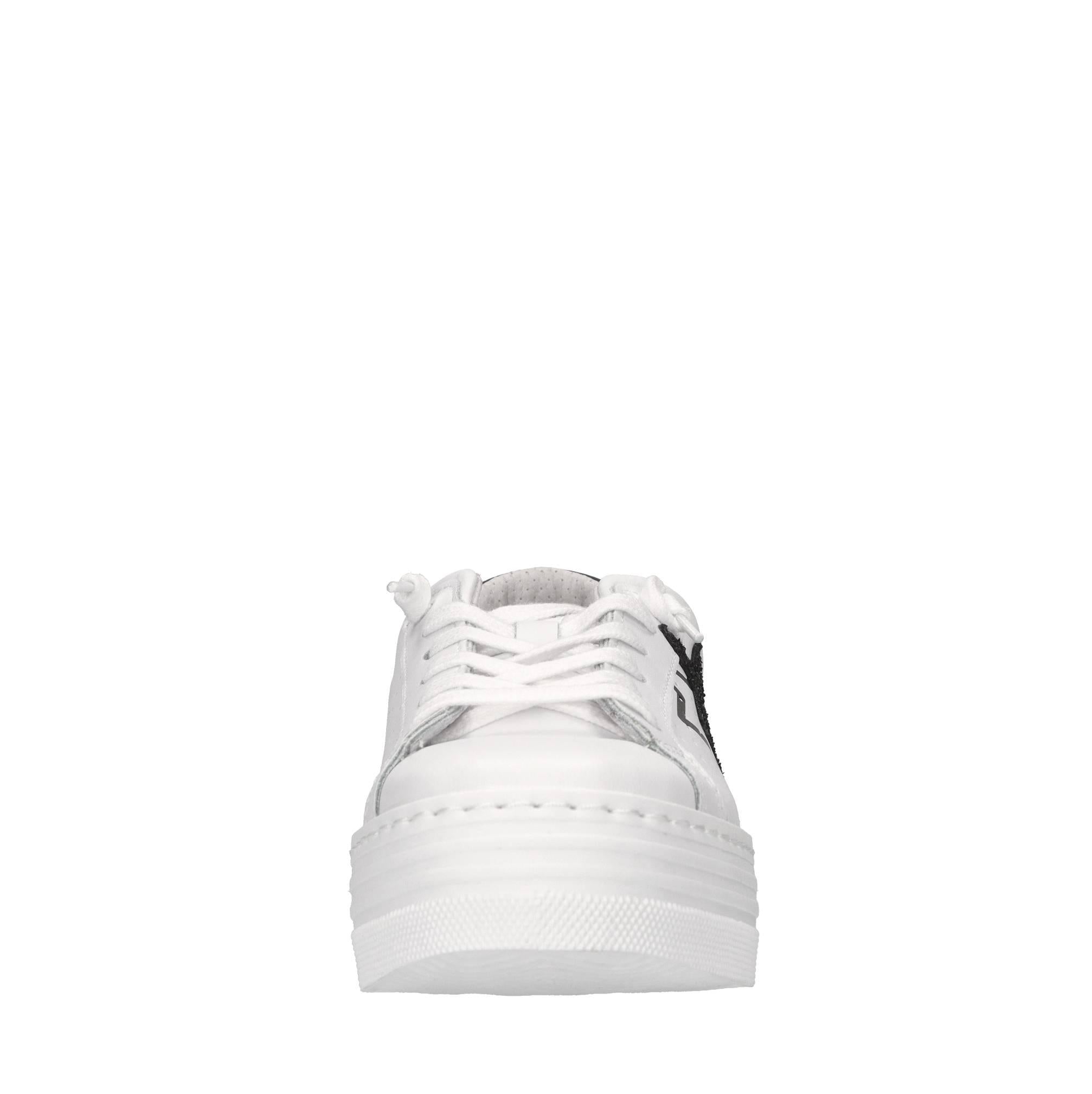 Sneakers in pelle e glitter 