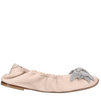 Ballerine in pelle e strass 