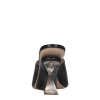 Mules Jug Wedge in pelle 