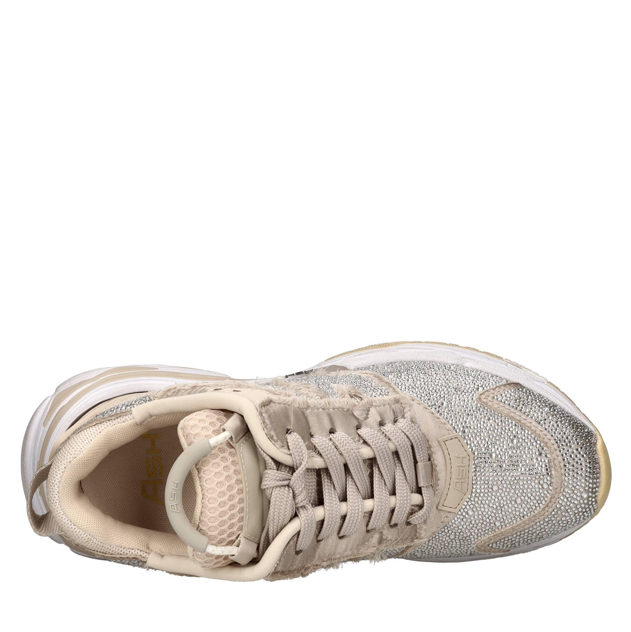Sneakers modello Race in tessuto e strass 
