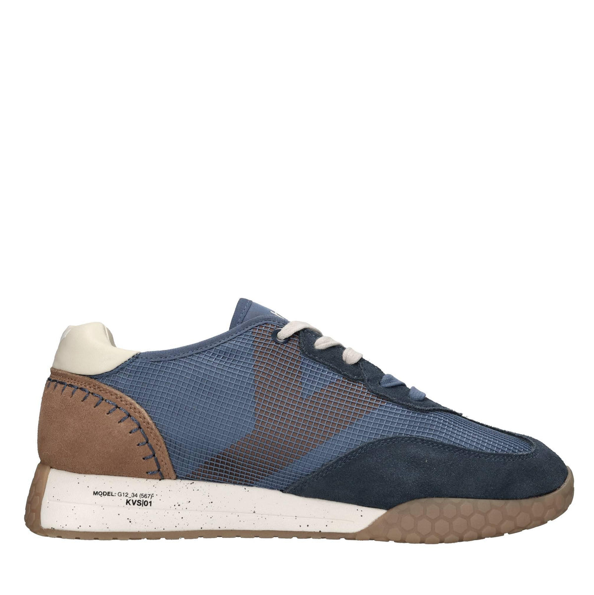 Sneakers in camoscio ecopelle e tessuto 