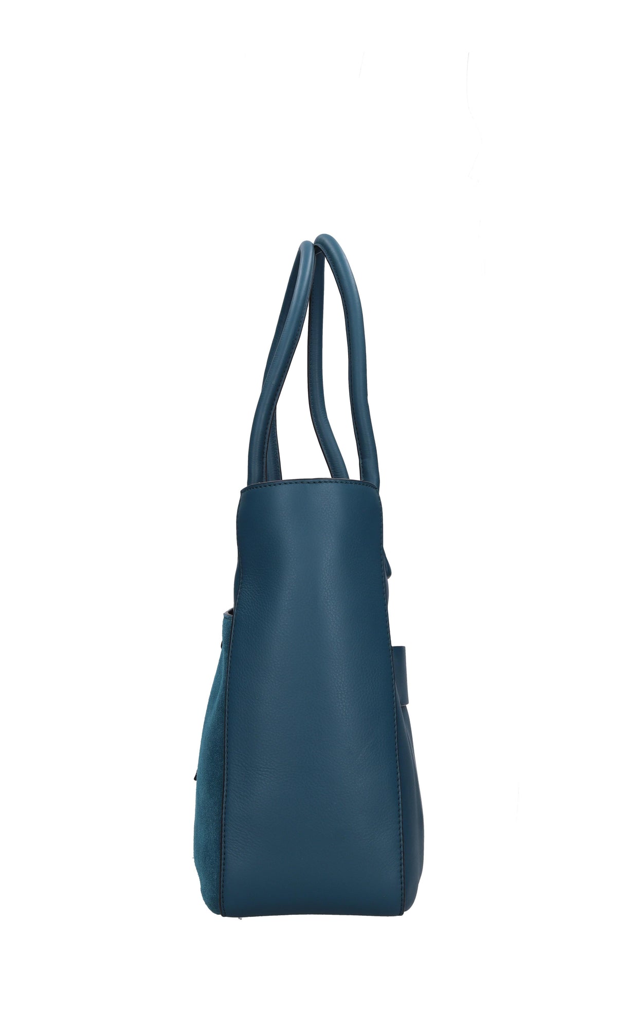 Borsa in pelle e camoscio 