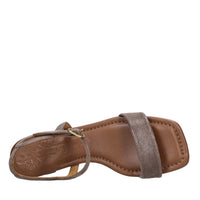Sandali in pelle e camoscio 