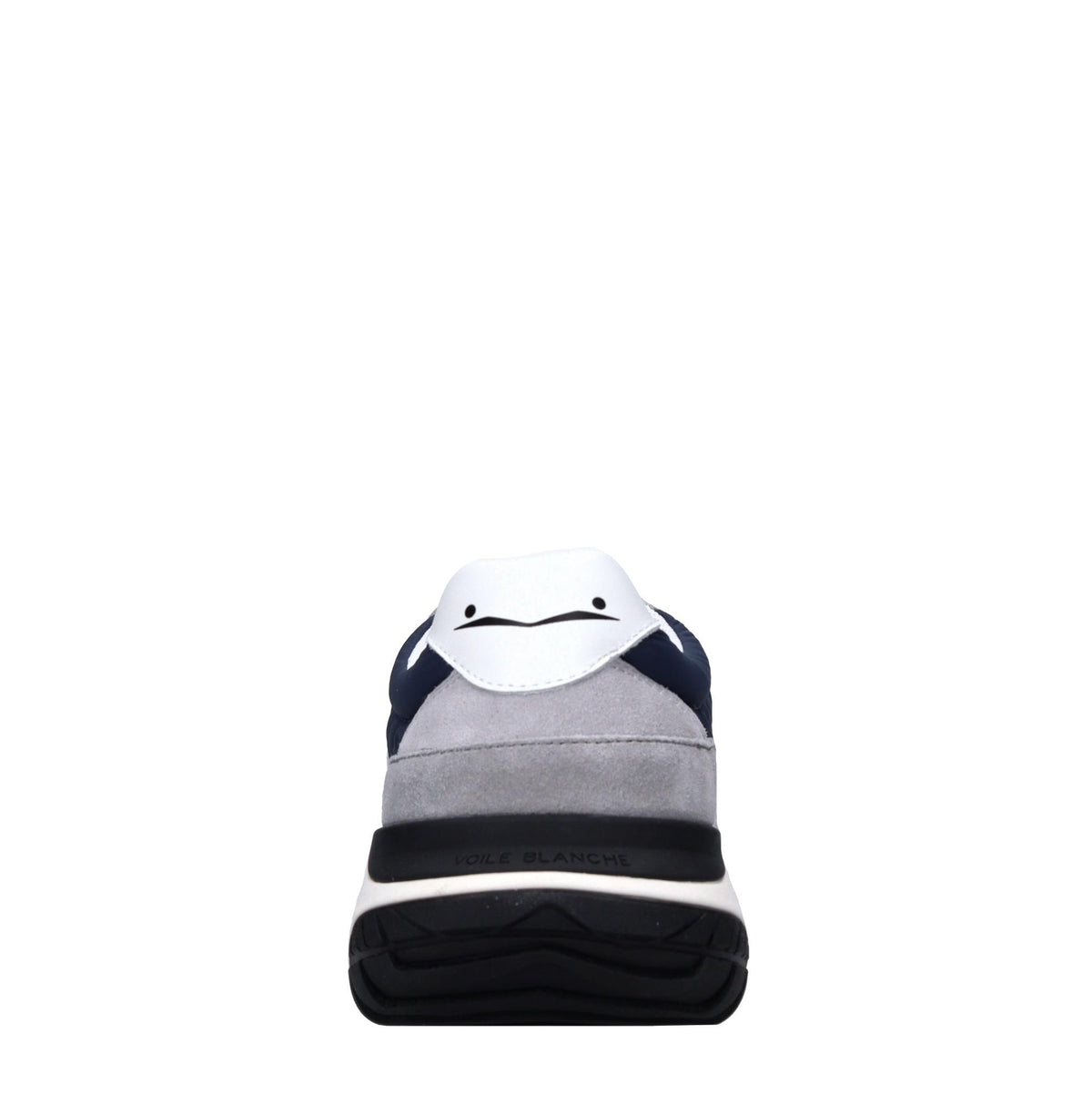 Sneakers in pelle e tessuto 