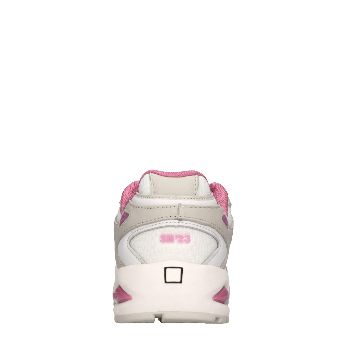 Sneakers in pelle e tessuto 