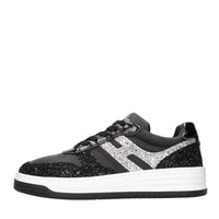 Sneakers in pelle e strass 