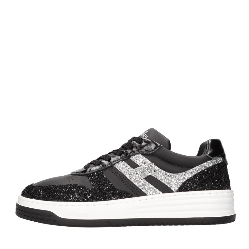 Sneakers in pelle e strass 