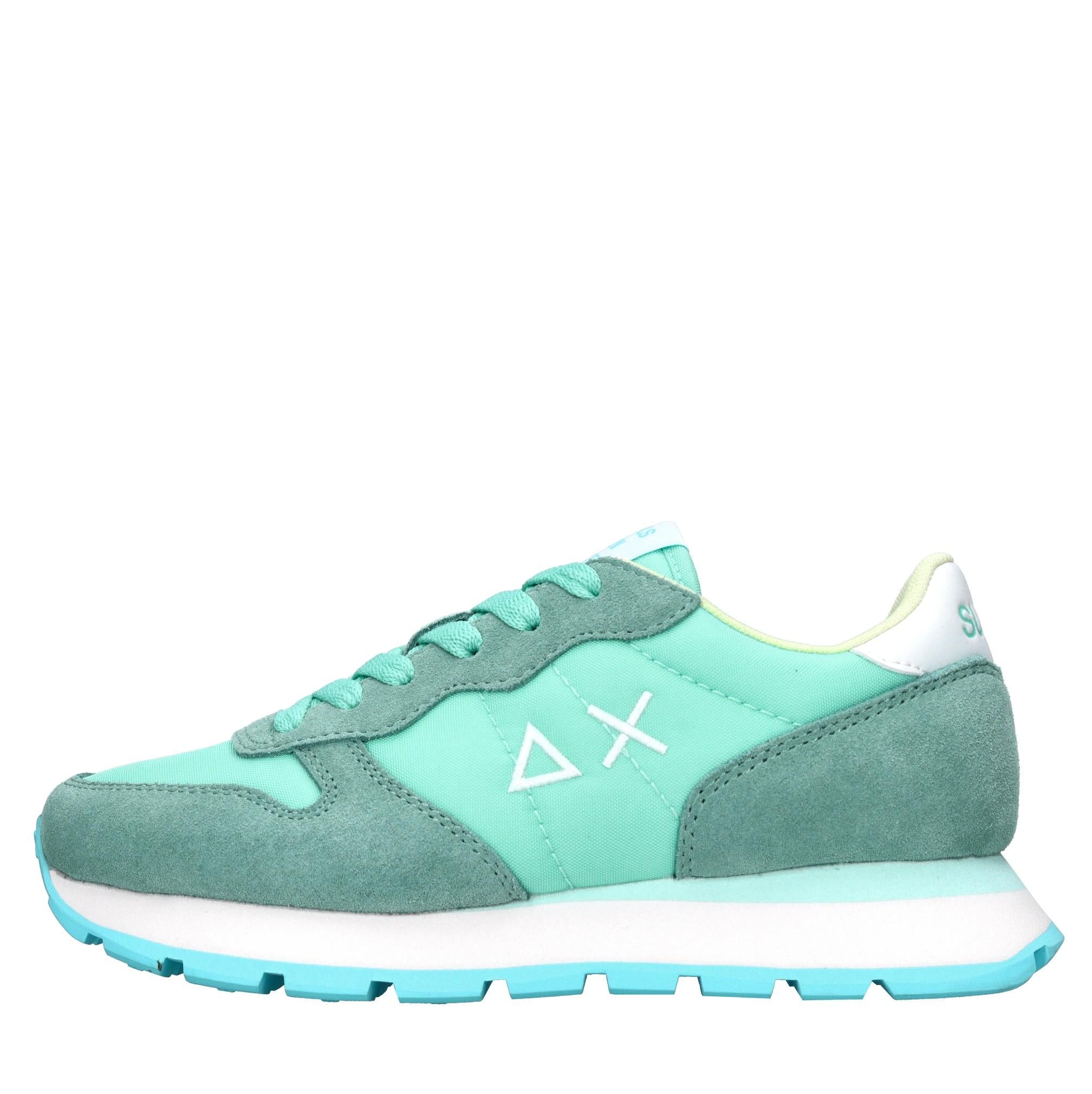 Sneakers in camoscio e tessuto 
