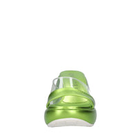Mules Zeppa in pelle e plexi 