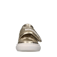 Sneakers in pelle e glitter 