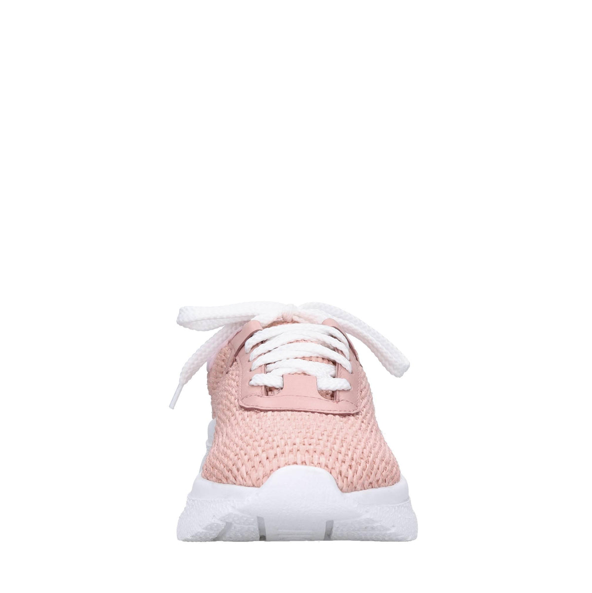 Sneakers in pelle e rafia 