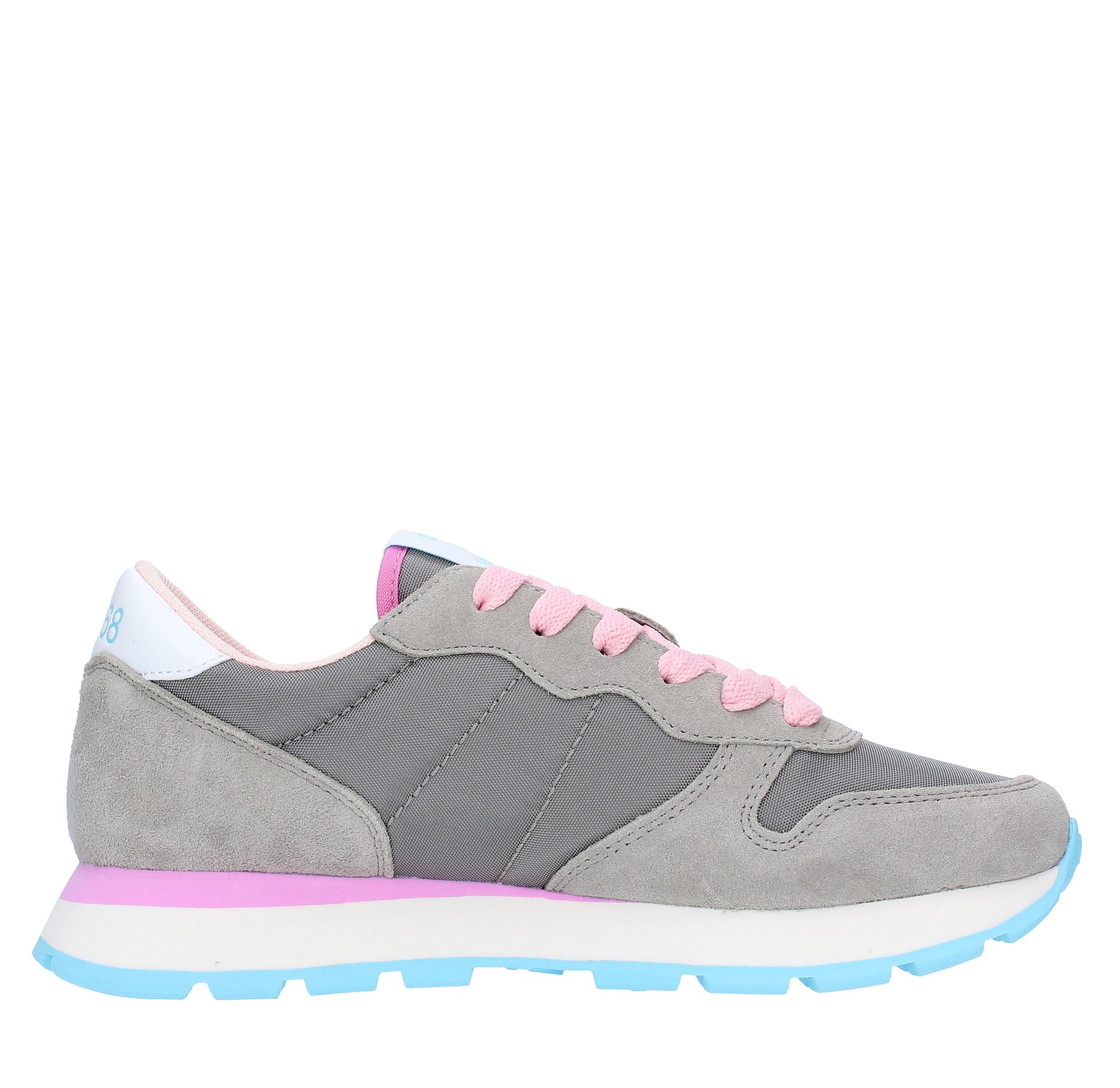 Sneakers in camoscio pelle e tessuto 